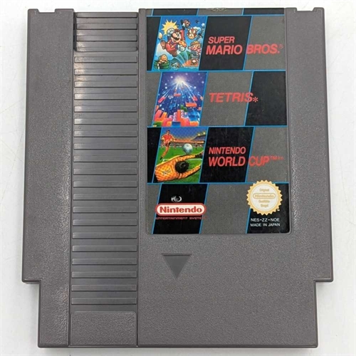 Super Mario Bros - Tetris - Nintendo World Cup - NOE - NES Spil (B Grade) (Genbrug)